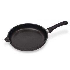 德国MAMMUT高品质重型铸铝LATON涂层防粘平底煎锅24cm 黑色