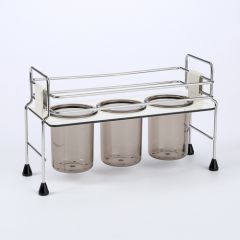 韩国原产WELLMATE不锈钢刀叉沥水架置物架筷子筒 银色